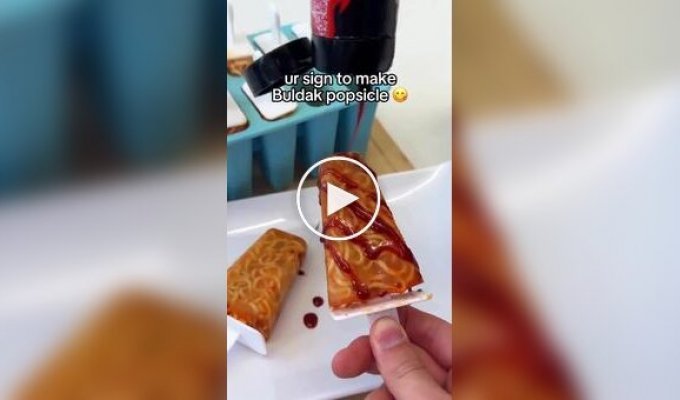 Мороженое из острой корейской лапши