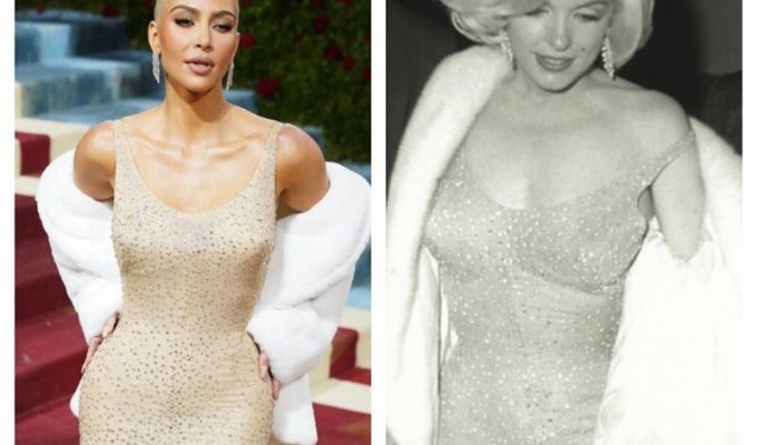 Dress of discord: what is Marilyn Monroe's famous outfit, and why Kim Kardashian is accused of destroying it (8 photos + 1 video)