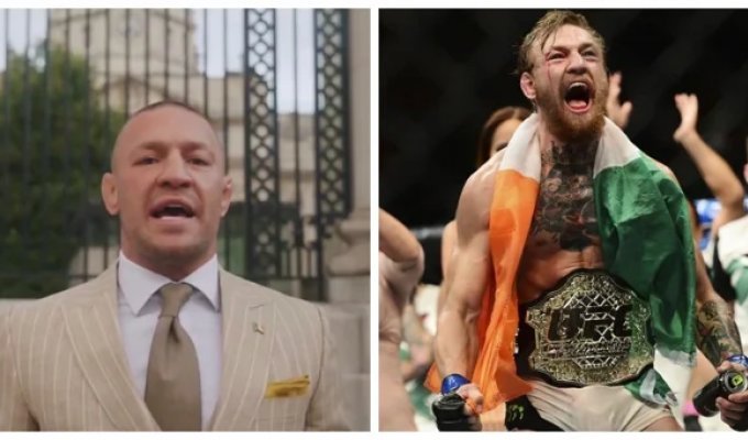 Экс-чемпион UFC Конор Макгрегор официально объявил о желании стать президентом Ирландии (2 фото + 1 видео)