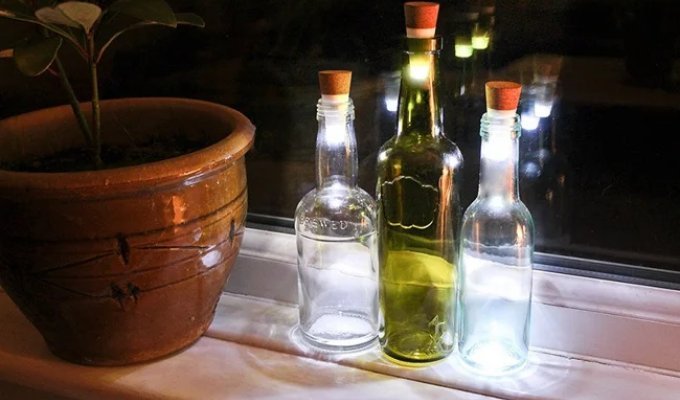 22 ways to turn an empty bottle into a practical work of art (22 photos)