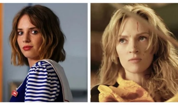 Майя  Хоук рассказала, какой совет ей дала мама Ума Турман  перед началом работы с Тарантино (6 фото + 2 видео)