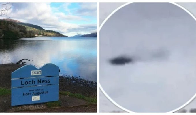 Nessie again: new footage of a mysterious creature plowing Loch Ness (5 photos + 2 videos)