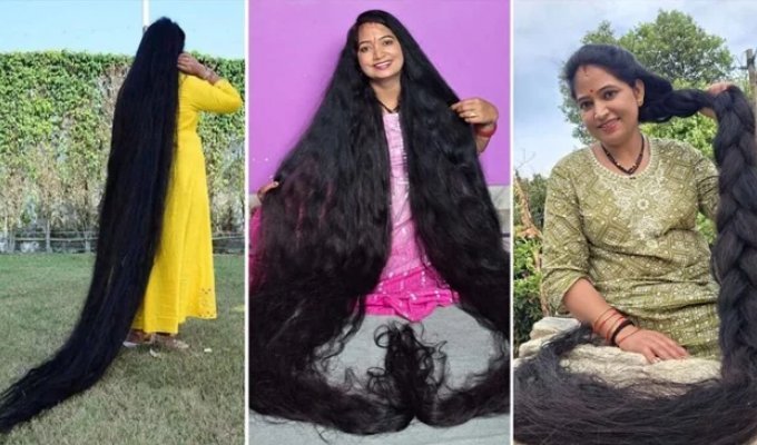 India’s Real-Life Rapunzel: Uttarakhand Woman Grows Hair to Nearly 9 Feet to Break Guinness World Record  (6 Photos)