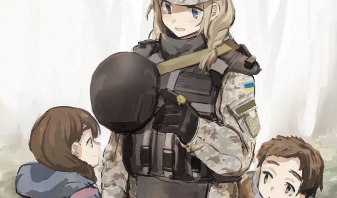 Anime Armed Forces of Ukraine SBU "Azov" (9 photos)