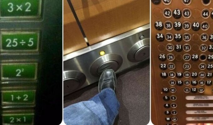 Необычные лифты, которые могут вызвать панику при выборе кнопки (14 фото)
