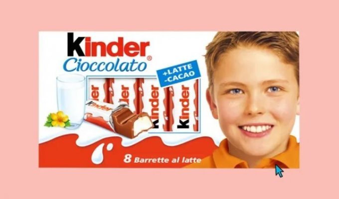 The boy from the Kinder chocolate bar - who he became (3 photos)