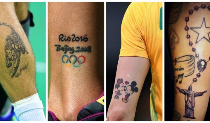 Неожиданные татуировки олимпийских спортсменов (27 фото)