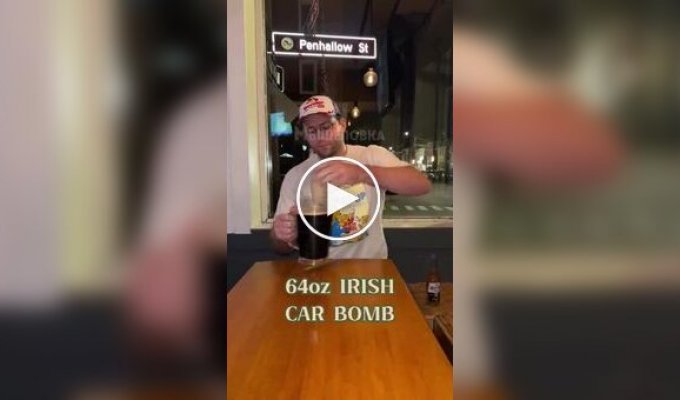 Irish car bomb: a popular cocktail in Irish pubs
