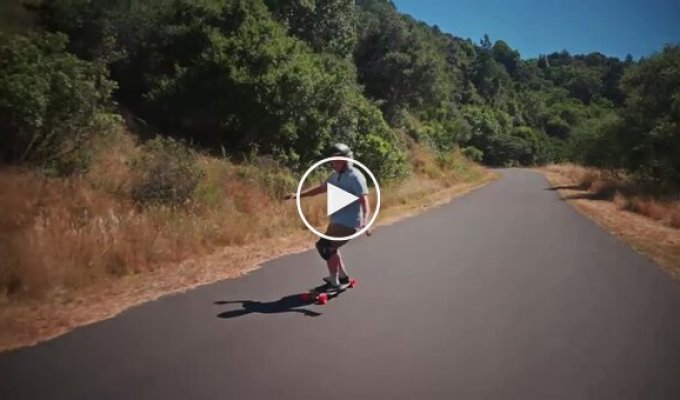 A 91-year-old skateboarder