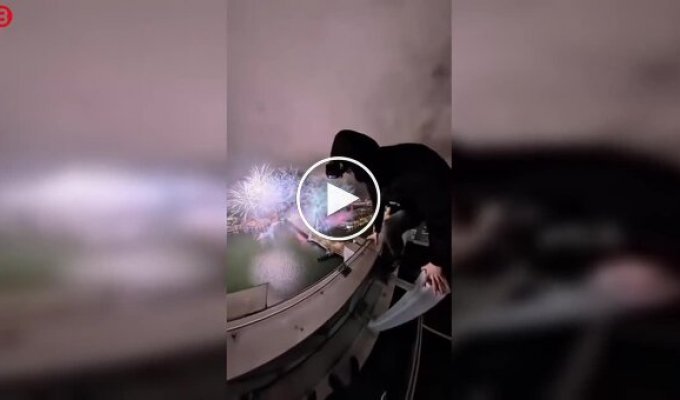 На крыше в Роттердаме сняли самый высокий вид на фейерверк