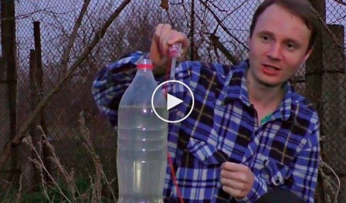 Как получить молнию в бутылке и зарядить воду миллионом вольт
