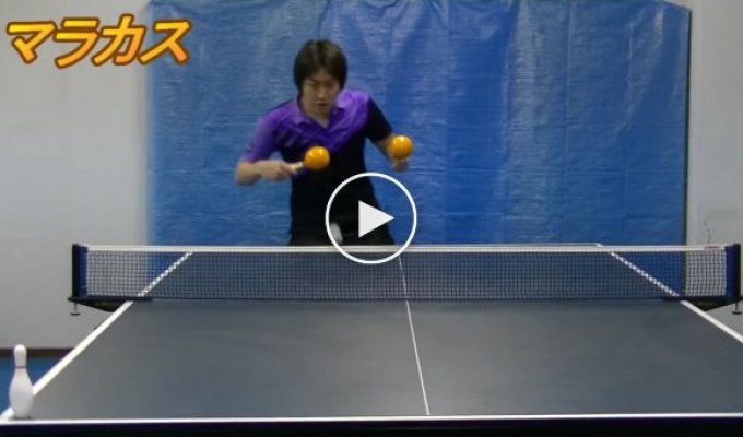 When Asian Table Tennis Players Get Bored
