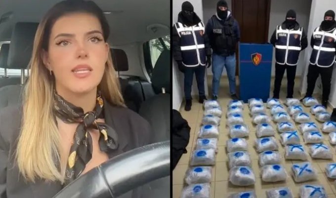 Представительница правительства Албании арестована за перевозку 58 кг марихуаны (4 фото)
