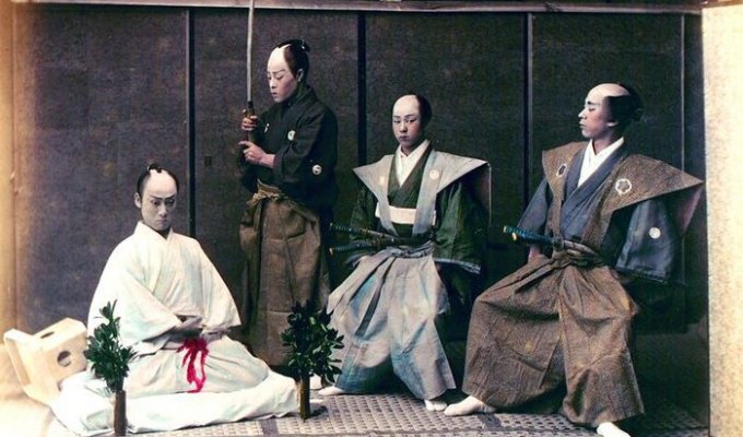 Настоящие самураи 19 века (10 фото)