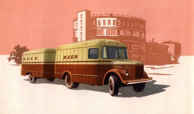 Фургоны для перевозки хлебобулочных изделий в СССР (16 фото)