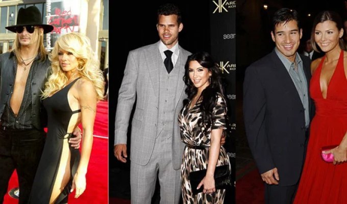 The shortest-lived celebrity marriages (13 photos)