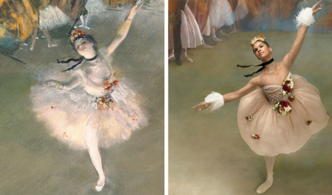 Балерина воссоздает полотна Эдгара Дега (8 фото + 1 видео)