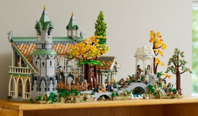 Cool Lego set based on "The Lord of the Rings" with Rivendell (8 photos)