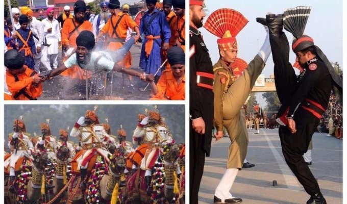 Театральность и нелепость индийской армии (19 фото + 1 видео)