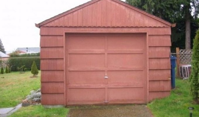 Девушка перестроила гараж в уютный домик площадью всего 23 кв. метра (8 фото)