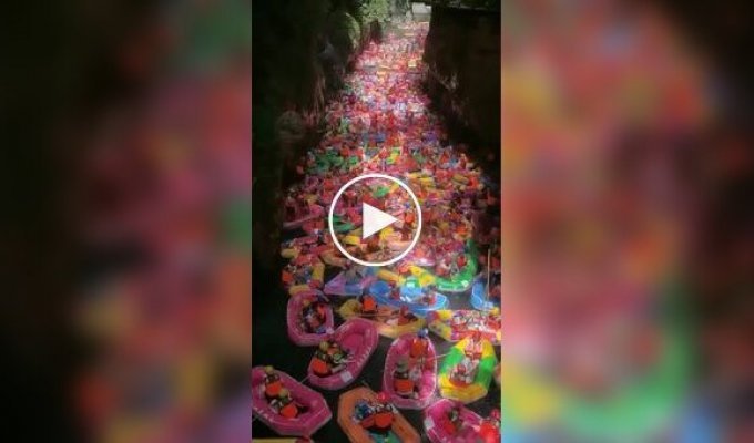 Необычная пробка в Китае