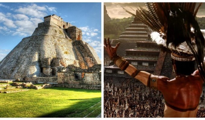 Witch, gnome, ancient Mayan culture and the Pyramid of the Magician (13 photos)