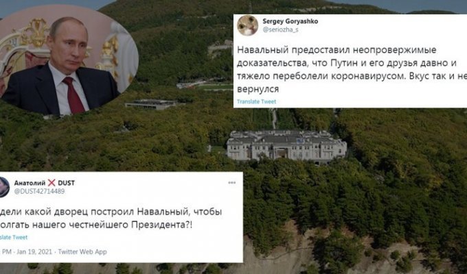 "Когда дошел до битвы с боссом/Путиным": реакция соцсетей на свежее расследование Навального (20 фото + 1 видео)