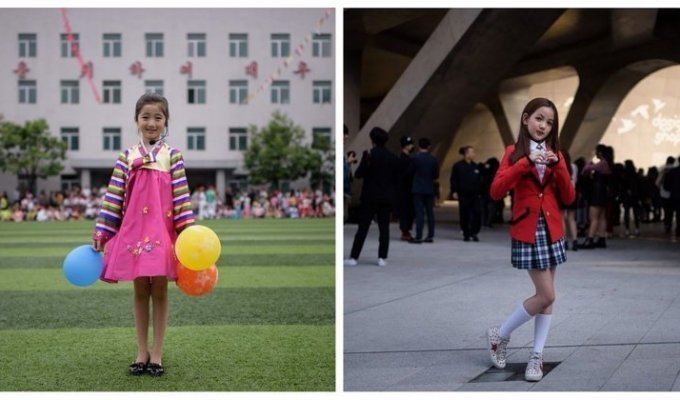 Фотограф показал сходства и различия Северной и Южной Кореи (16 фото)