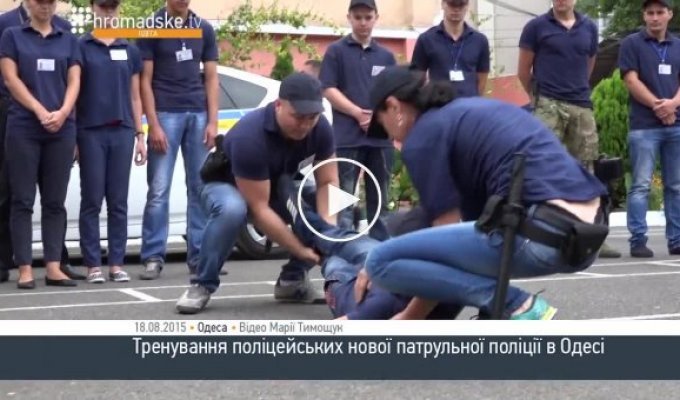 Саакашвили попробовал стать патрульным