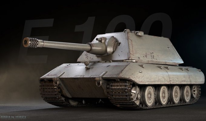 German super-heavy tank E 100 (23 photos)
