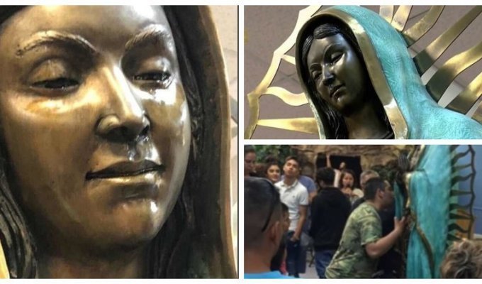 Статуя Девы Марии заплакала ароматными слезами (6 фото + 1 видео)