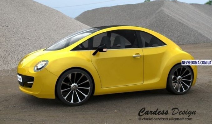Новое поколение VW Beetle от независимого дизайнера (3 фото)