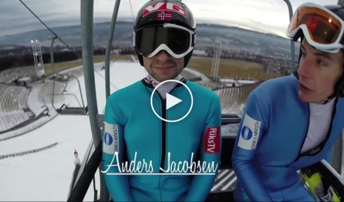 Прыжок на лыжах с Андерс Якобсен