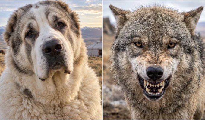 Alabay vs. Wolf: Who Wins in Real-Life Livestock Clashes? (10 Photos)