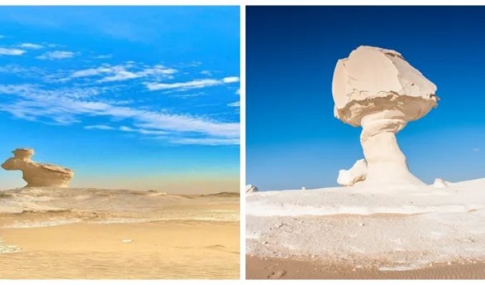 Как египетская пустыня превратилась в лунный пейзаж (26 фото + 1 видео)