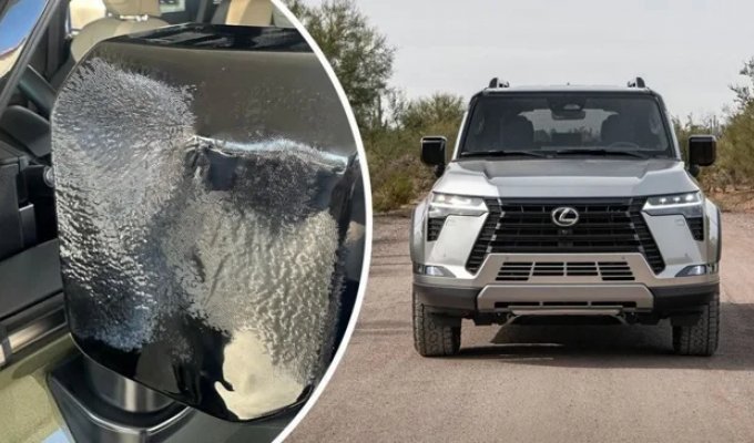 Lexus уже не тот. Внедорожники Lexus GX начали плавиться на солнце (5 фото)