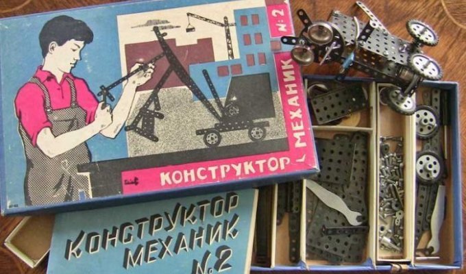 Советские настольные игры и конструкторы (20 фото)