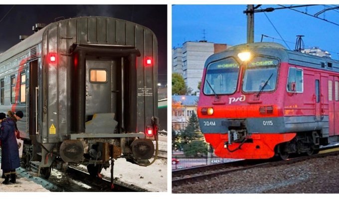 Why does a passenger train have exactly three lights “on the tail”? (3 photos)
