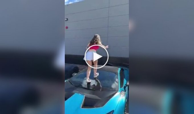 Розбила лобове скло і пом'яла дах Lamborghini заради відео