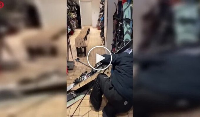 Алкоголь и лыжная раздевалка: мужчина не удержался на ногах
