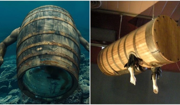 “Barrel with hands”: what the first scuba diving apparatus looked like (6 photos)