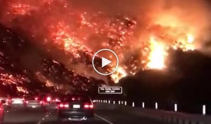 Шоссе в ад. Пожар в Калифорнии