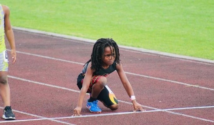Рудольф Ингрэм — самый быстрый 7-летний мальчик в мире, пробегающий 100-метровку за 13,48 секунд (6 фото)