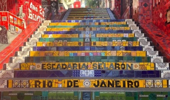 A staircase for Rio de Janeiro: how to make attractions out of nothing (7 photos)