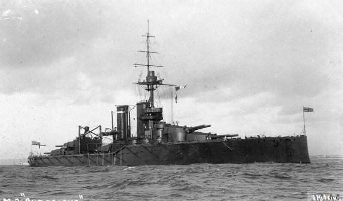 Shame on the British Navy. The story of the death of the battleship Audacious (4 photos)