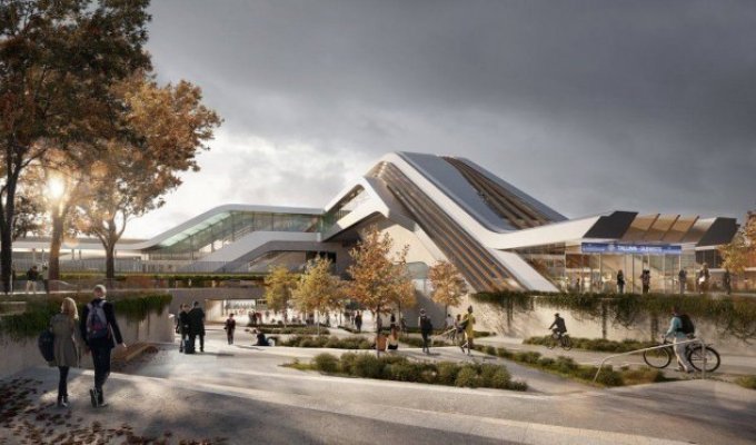 В Таллине построят вокзал для скоростных поездов по проекту Захи Хадид (4 фото)