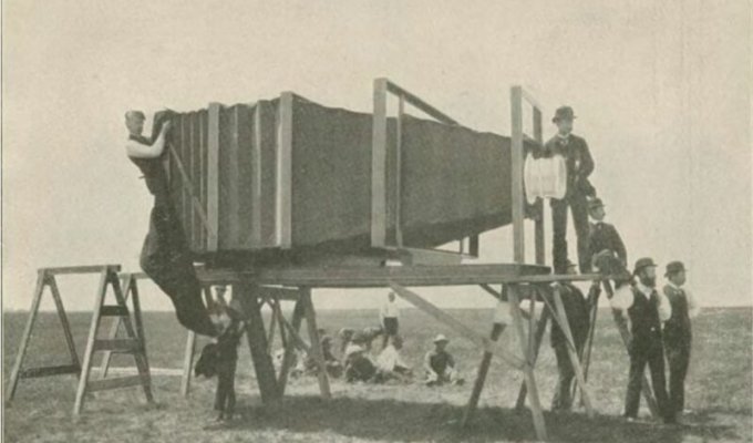 Самая большая фотокамера для самого красивого поезда, 1900 год (15 фото)