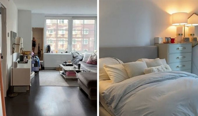A New York resident gave a tour of her $7,000-a-month apartment (13 photos + 1 video)