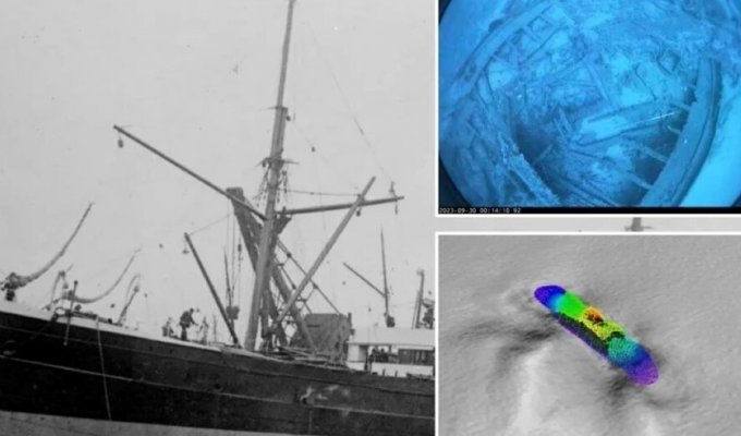 A ship that disappeared with its crew 120 years ago has been found (5 photos)