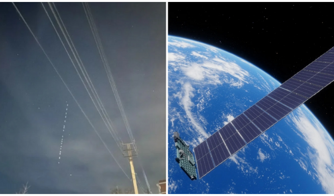 Space trash: Elon Musk's 5,000 satellites orbiting the Earth (2 photos + 1 video)